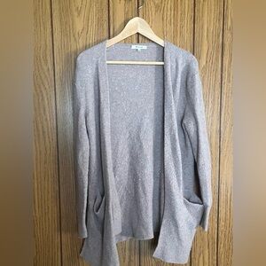 Madewell taupe Open-Front Cardigan alpaca wool blend
